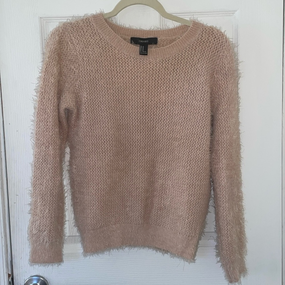 Forever 21- Fuzzy Pink Sweater